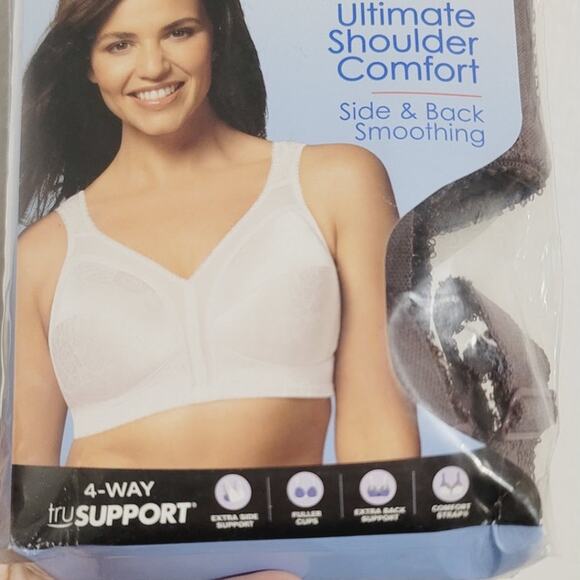 Playtex 18 Hour 4693 Ultimate Shoulder Comfort Wireless Bra Sparrow Brown 36D - Picture 6 of 8